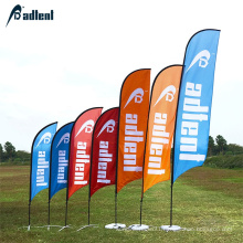 Advertising Exhibition Event Outdoor Feather Flying Pole Beach Banner Stand Teardrop Flag